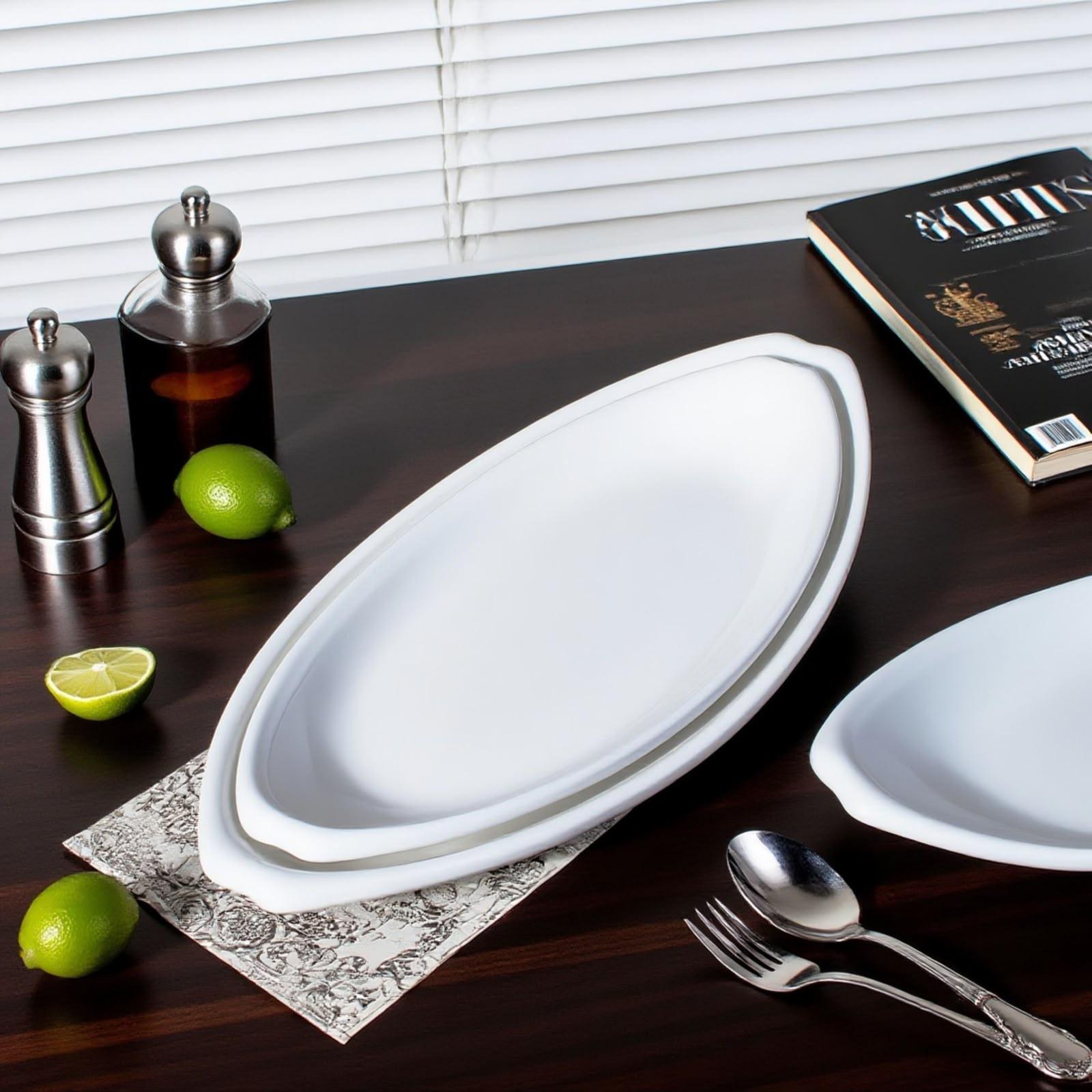 Piring Saji Oval Azura / Piring Saji Ikan Hotelware SB-65 – gambar 4