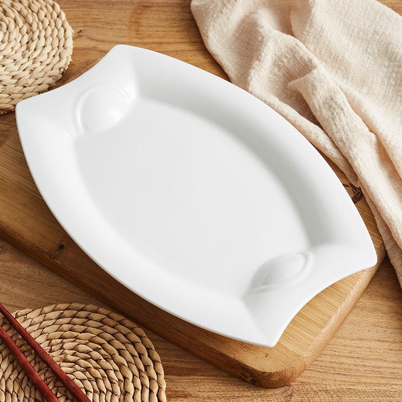 Piring Saji Oval Elowen / Piring Saji Ikan Hotelware SB-64 – gambar 1