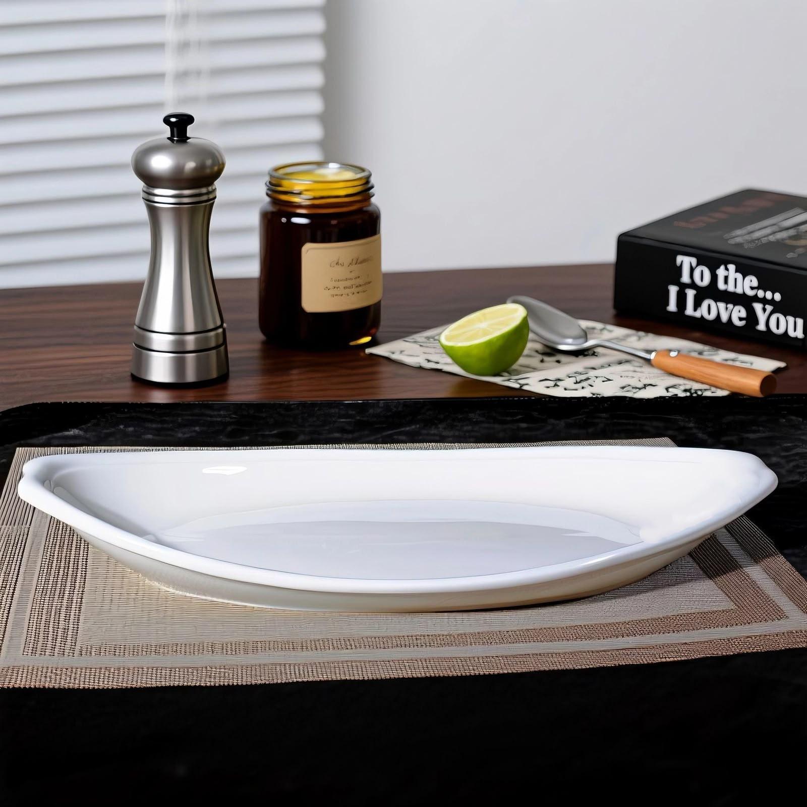 Piring Saji Oval Azura / Piring Saji Ikan Hotelware SB-65 – gambar 3