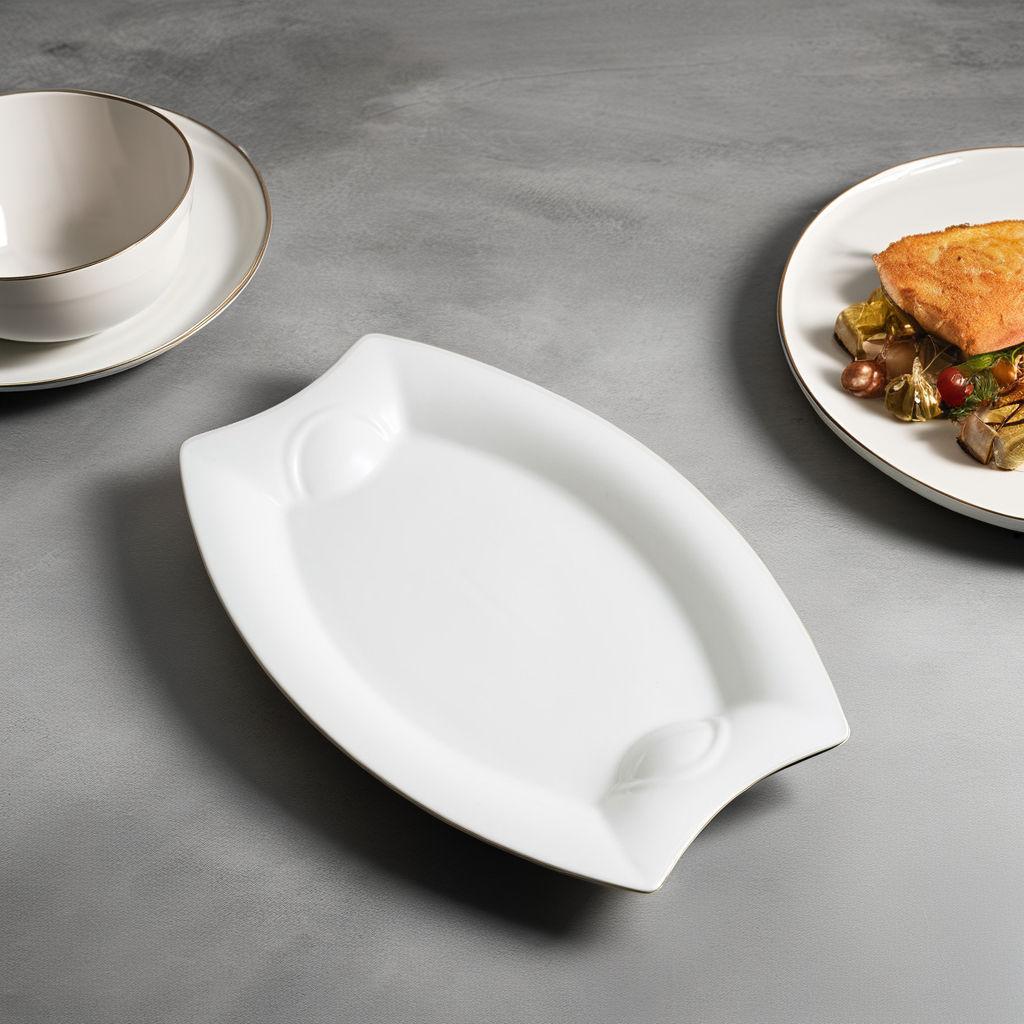 Piring Saji Oval Elowen / Piring Saji Ikan Hotelware SB-64 – gambar 4